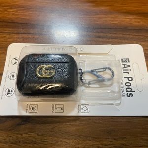 Fashion Designer Air Pod Pro Case - Black